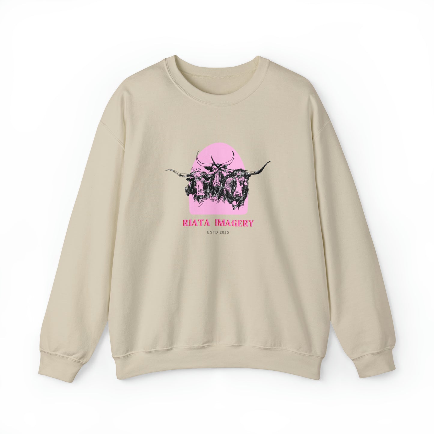 Crewneck // "Bubblegum Longhorns"