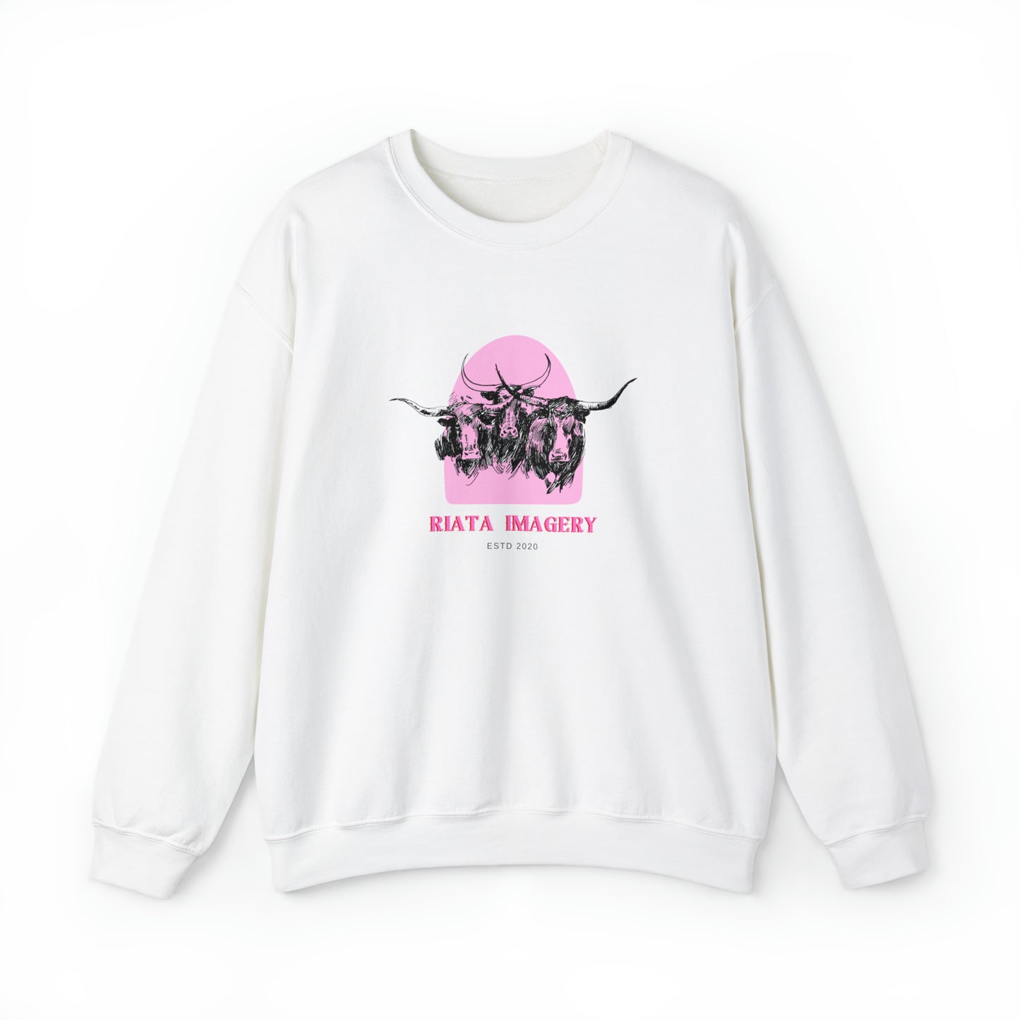 Crewneck // "Bubblegum Longhorns"