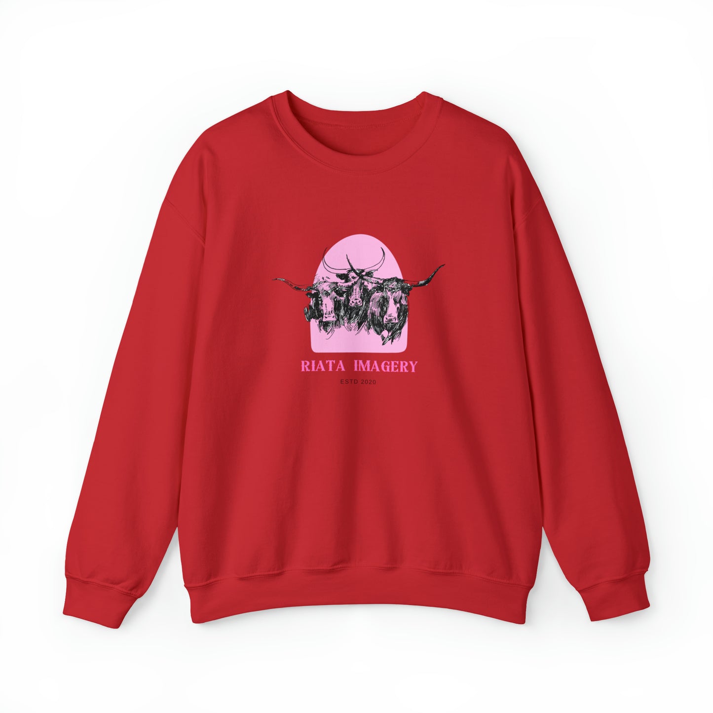 Crewneck // "Bubblegum Longhorns"