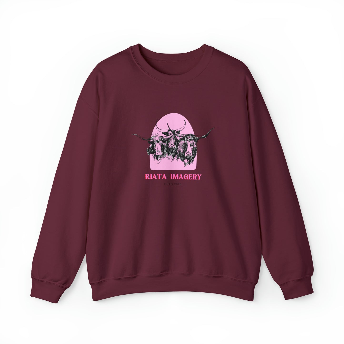 Crewneck // "Bubblegum Longhorns"