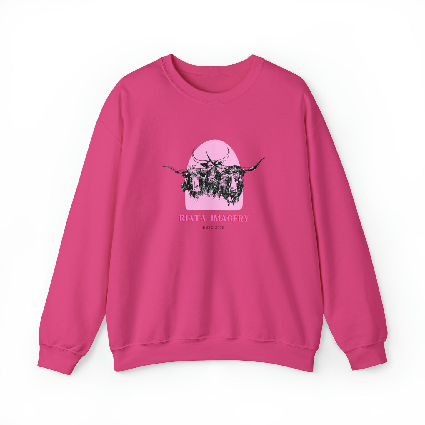 Crewneck // "Bubblegum Longhorns"