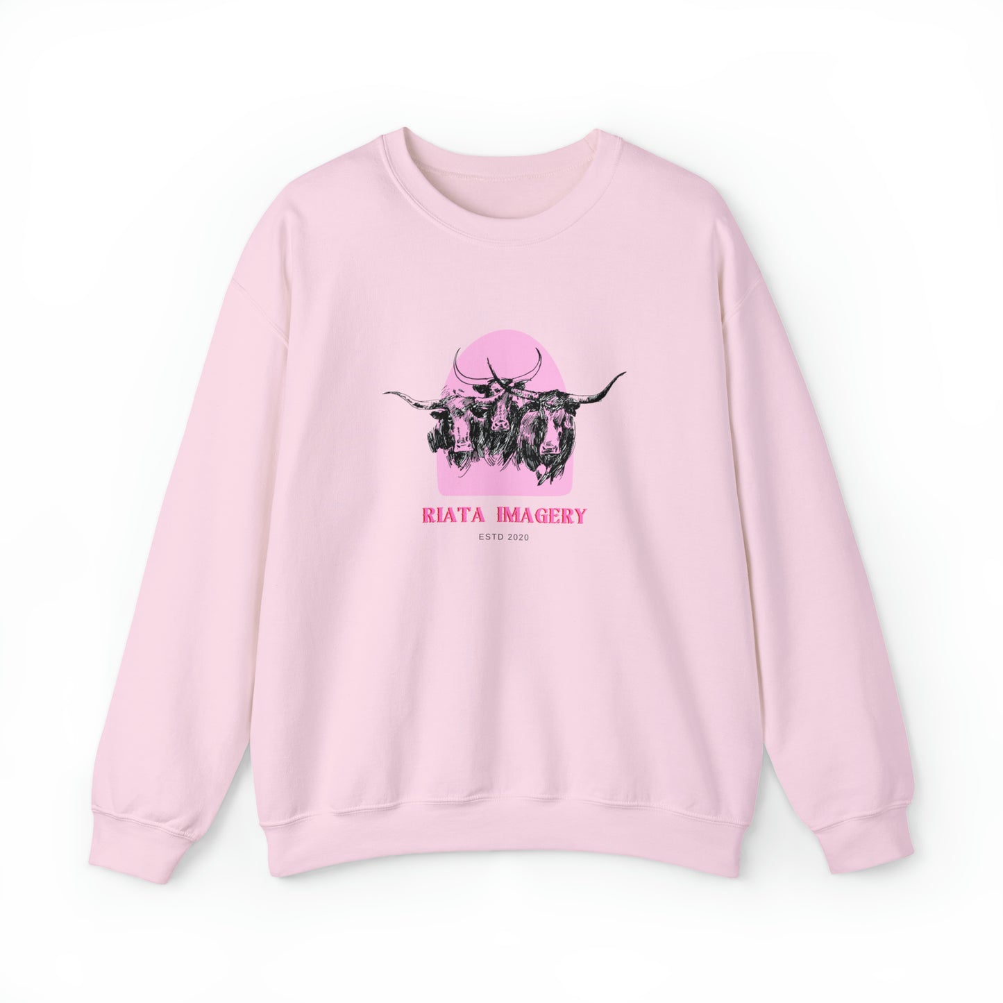 Crewneck // "Bubblegum Longhorns"