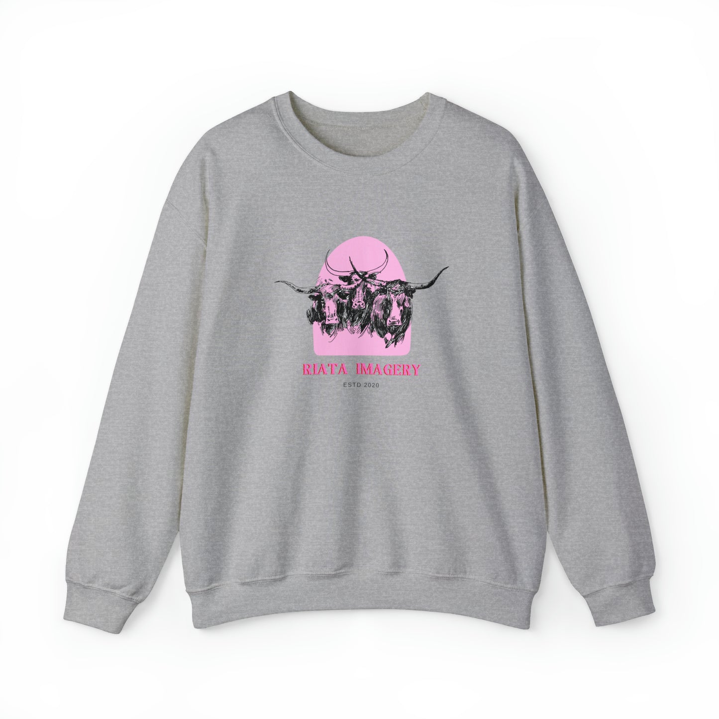 Crewneck // "Bubblegum Longhorns"