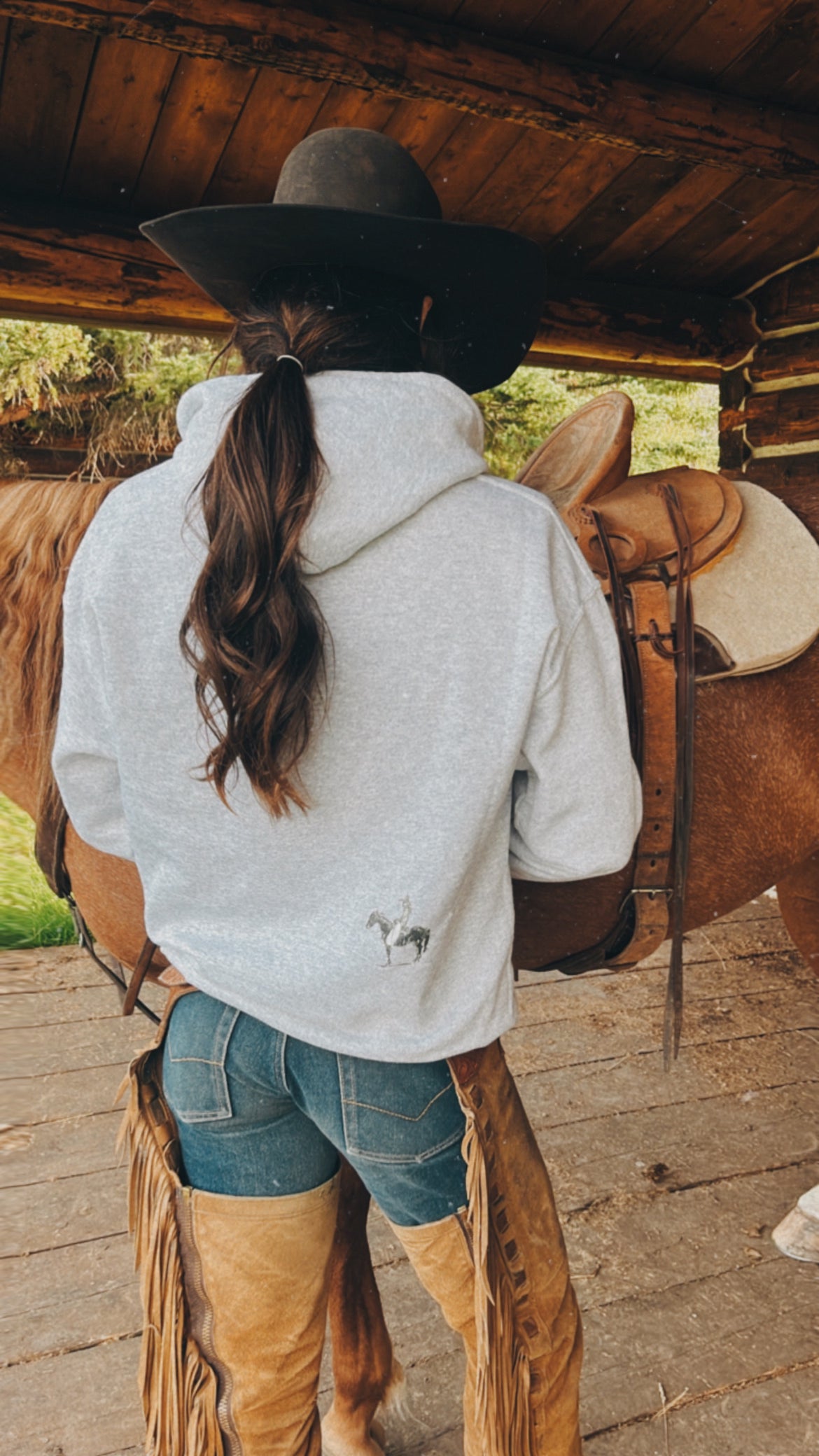 Unisex Hoody - "Cowboy" Teal Blake